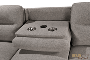 Urban Cali Sectional Malibu 94.5" Wide Sleeper Sectional Sofa Bed with Pull Down Tray, Cupholders Wireless Charger and Storage Chaise - Available in 2 Colours