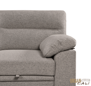 Urban Cali Sectional Malibu 94.5" Wide Sleeper Sectional Sofa Bed with Pull Down Tray, Cupholders Wireless Charger and Storage Chaise - Available in 2 Colours