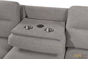 Urban Cali Sectional Malibu 94.5" Wide Sleeper Sectional Sofa Bed with Pull Down Tray, Cupholders Wireless Charger and Storage Chaise - Available in 2 Colours