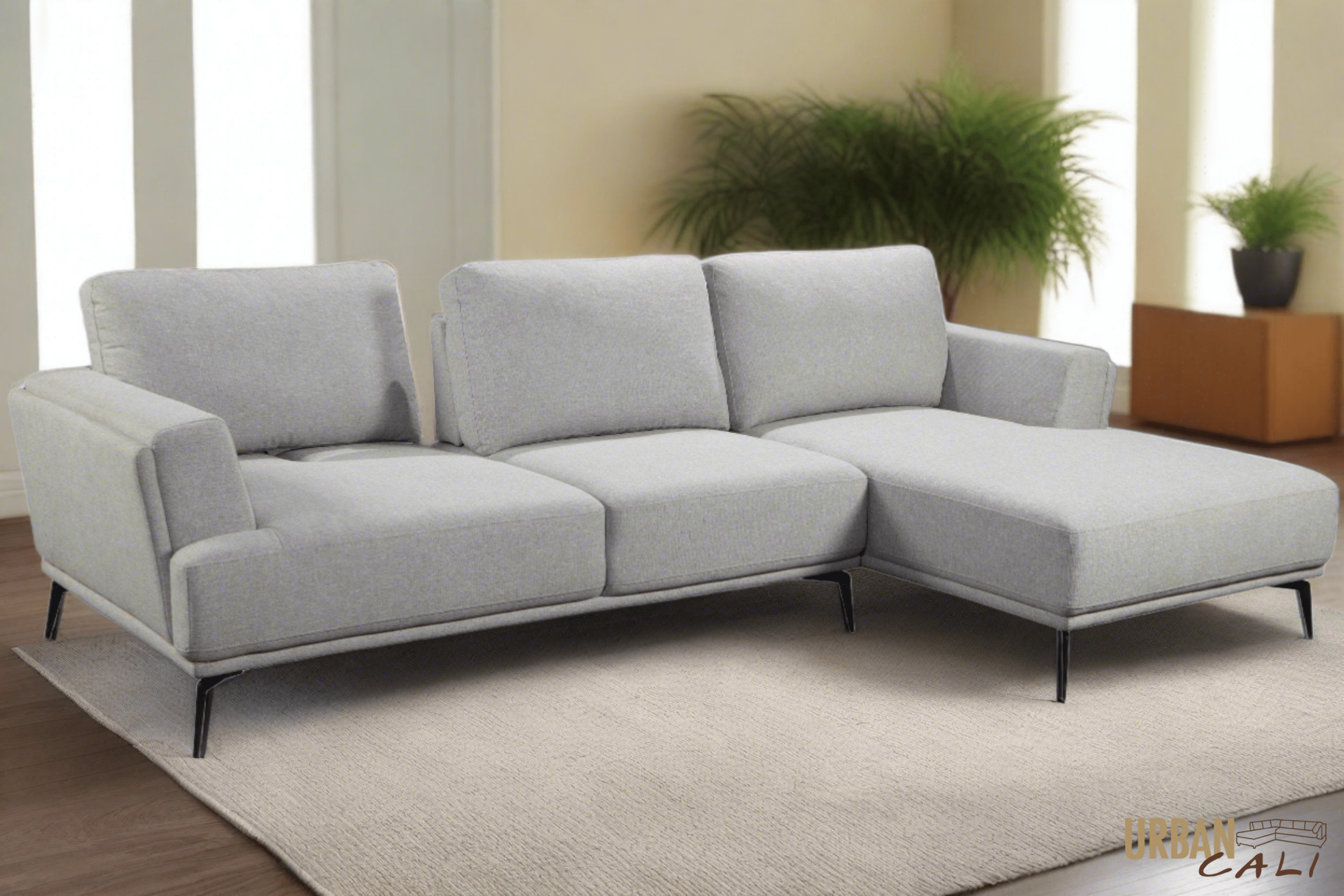 Urban Cali Newport Adjustable Deep Seating Sectional Sofa in Nela