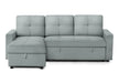 Urban Cali Sectional Sofa Blue Grey Venice Sleeper Sectional Sofa Bed with Reversible Storage Chaise - Available in 4 Colours