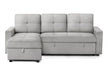Urban Cali Sectional Sofa Grey Venice Sleeper Sectional Sofa Bed with Reversible Storage Chaise - Available in 4 Colours