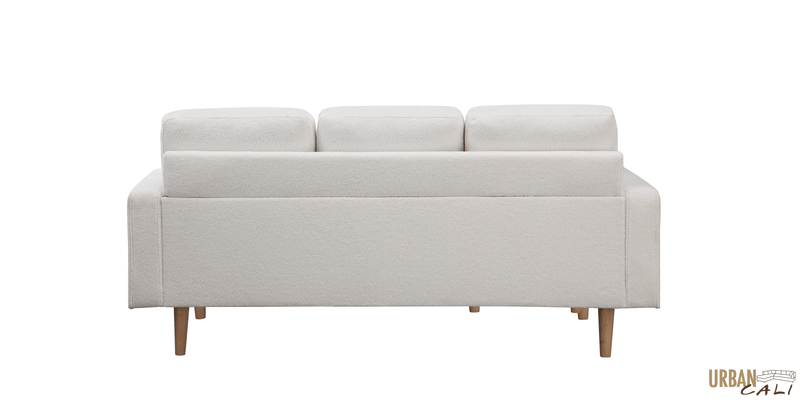 Urban Cali Sectional Sofa Hillsborough 76" Wide Boucle Sectional Sofa with Reversible Chaise - Available in 3 Colours