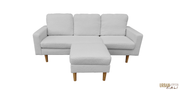 Urban Cali Sectional Sofa Hillsborough 76" Wide Boucle Sectional Sofa with Reversible Chaise - Available in 3 Colours