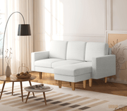 Urban Cali Sectional Sofa Hillsborough 76" Wide Boucle Sectional Sofa with Reversible Chaise - Available in 3 Colours