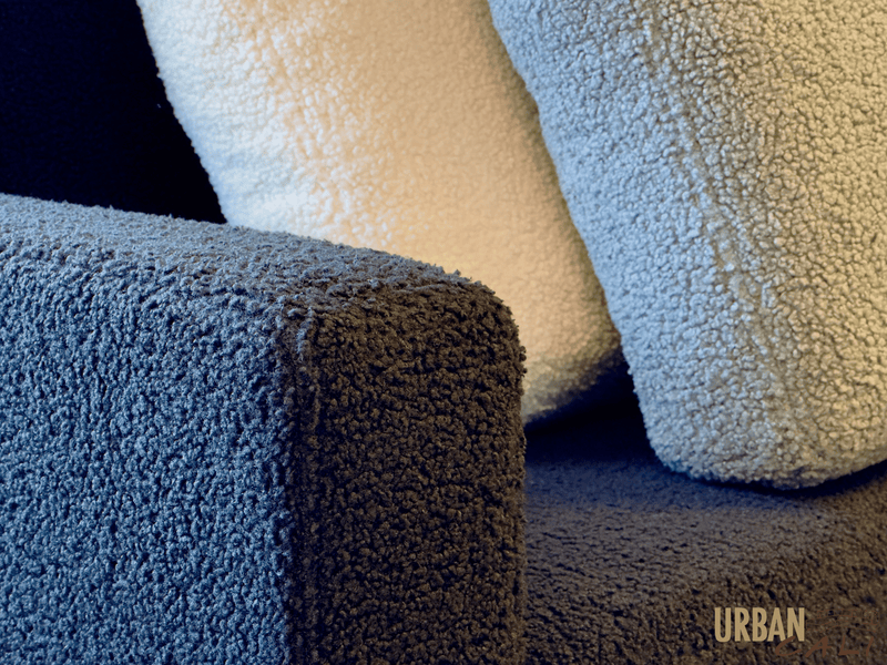 Urban Cali Sectional Sofa Hillsborough 76" Wide Boucle Sectional Sofa with Reversible Chaise - Available in 3 Colours