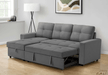 Urban Cali Sectional Sofa Venice Sleeper Sectional Sofa Bed with Reversible Storage Chaise - Available in 5 Colours