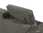 Urban Cali Sectional Sonoma 103.5" Wide Sleeper Sectional Sofa Bed with Reversible Storage Chaise and 2 Stools - Available in 2 Colours