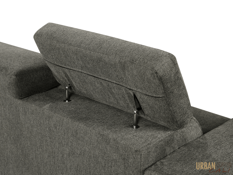 Urban Cali Sectional Sonoma 103.5" Wide Sleeper Sectional Sofa Bed with Reversible Storage Chaise and 2 Stools - Available in 2 Colours