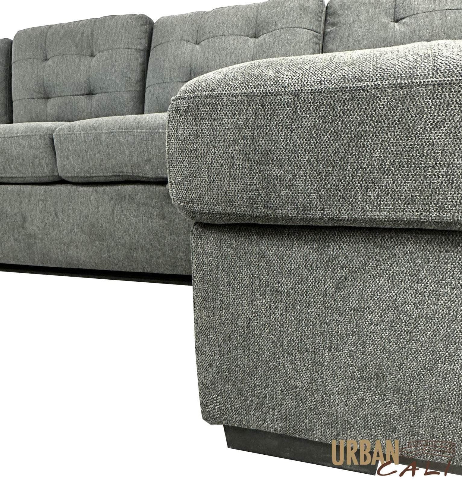 Urban Cali Lancaster UShaped Sleeper Sectional Sofa Bed Canapé Convertible En U Gris