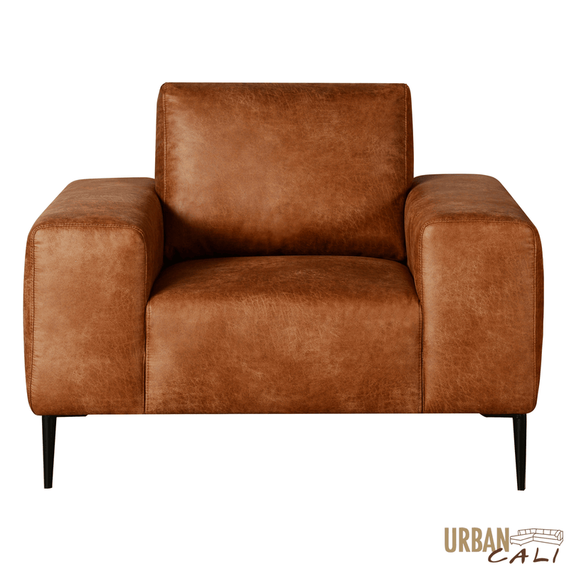 Urban Cali Sofa Set Fresno 3 Piece Sofa, Loveseat, and Chair Set in Rustic Light Brown