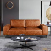 Urban Cali Sofa Set Fresno 3 Piece Sofa, Loveseat, and Chair Set in Rustic Light Brown