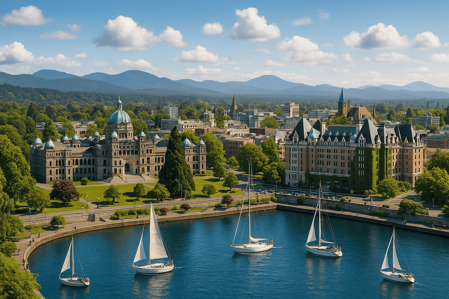 victoria british columbia city landscape