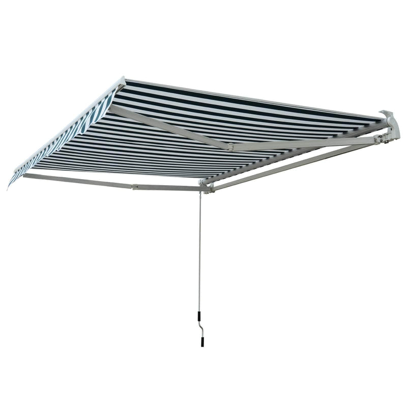 Aosom Awning 8.2ft x 6.6ft Retractable Awning Sunshade Shelter Canopy for Patio Outdoor Deck - Available in 3 Colours