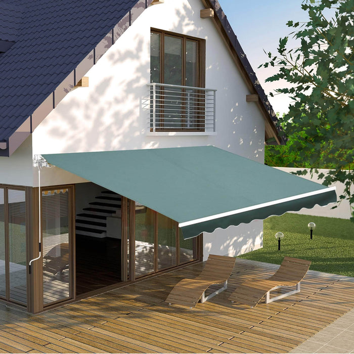 Aosom Awning 8.2ft x 6.6ft Retractable Awning Sunshade Shelter Canopy for Patio Outdoor Deck - Available in 3 Colours
