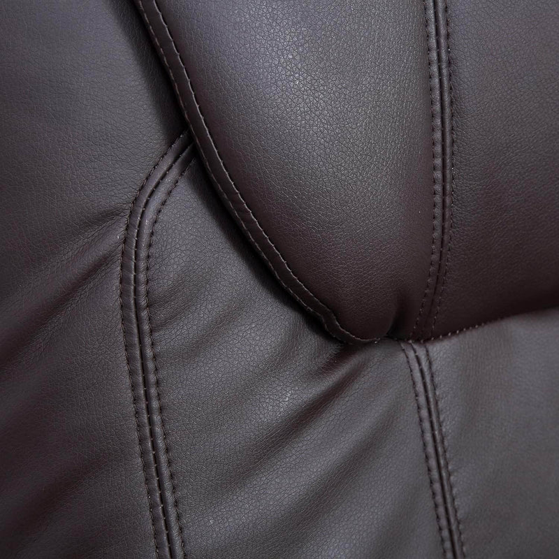 Aosom Chair Brown Faux Leather Power Lift Reclining Chair with Remote Control