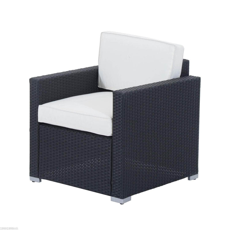 Aosom Conversation Set 4 Piece Outdoor Patio Wicker Rattan Conversation Sofa Set - Available in 2 Colours