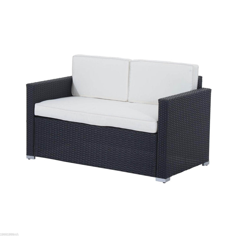 Aosom Conversation Set 4 Piece Outdoor Patio Wicker Rattan Conversation Sofa Set - Available in 2 Colours