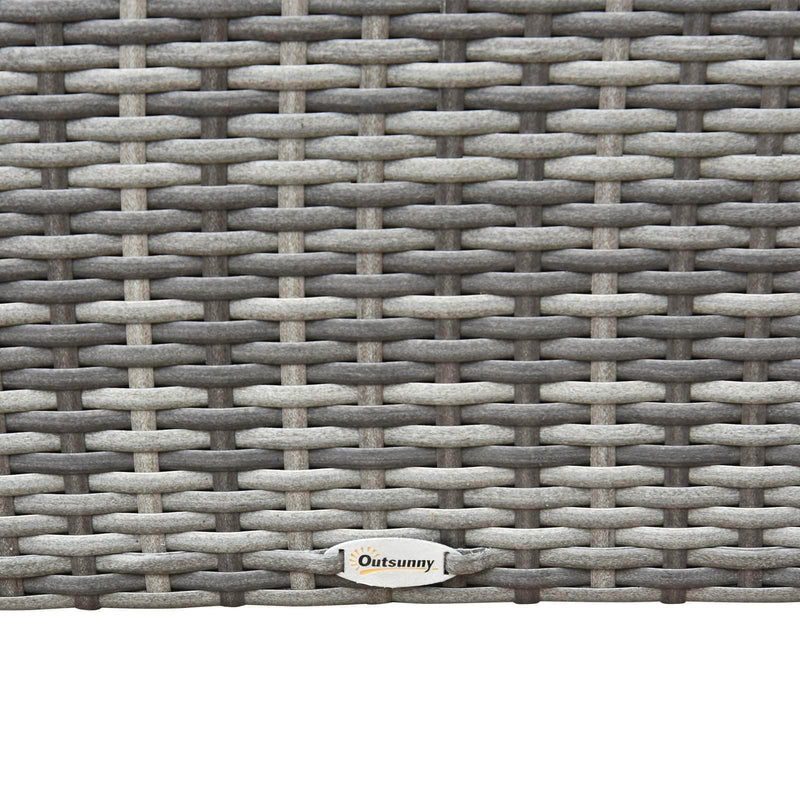 Aosom Conversation Set 4 Piece Outdoor Patio Wicker Rattan Conversation Sofa Set - Available in 2 Colours