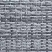 Aosom Conversation Set 4 Piece Outdoor Patio Wicker Rattan Garden Lawn Chair with Table Conversation Set - Available in 2 Colours