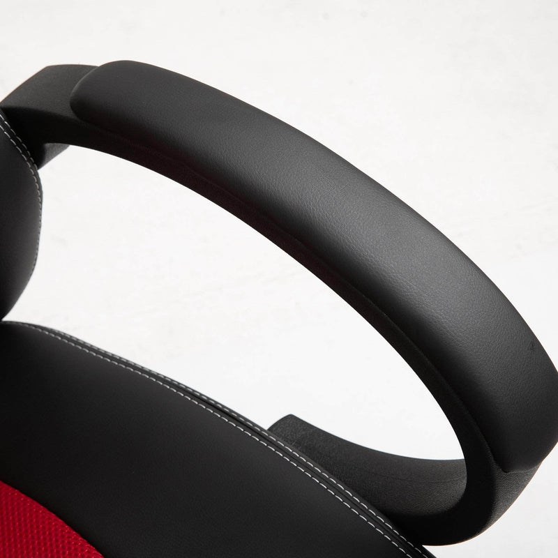 Aosom Gaming Chair Racecar Style Office Gaming Chair with High Back and Adjustable Swivel Seat in Faux Leather - Available in 3 Colours