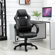 Aosom Gaming Chair Racecar Style Office Gaming Chair with High Back and Adjustable Swivel Seat in Faux Leather - Available in 3 Colours