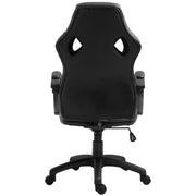 Aosom Gaming Chair Racecar Style Office Gaming Chair with High Back and Adjustable Swivel Seat in Faux Leather - Available in 3 Colours