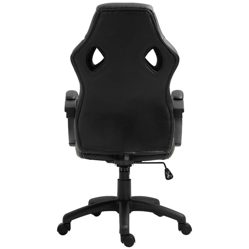 Aosom Gaming Chair Racecar Style Office Gaming Chair with High Back and Adjustable Swivel Seat in Faux Leather - Available in 3 Colours