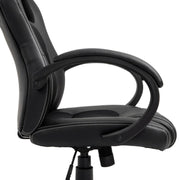 Aosom Gaming Chair Racecar Style Office Gaming Chair with High Back and Adjustable Swivel Seat in Faux Leather - Available in 3 Colours