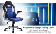 Aosom Gaming Chair Racing Car Office Gaming Chair with Swivel and Adjustable Armrest in Faux Leather - Available in 2 Colours