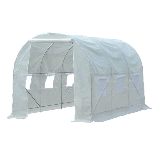 Pending - Aosom 11.5x6.6x6.6ft Walk-in Tunnel Greenhouse Garden Plant Growing House Portable - White