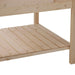 Aosom Planter Box Solid Fir Wooden Raised Garden Bed Planter Box with Storage Shelf in Unfinished Natural Wood