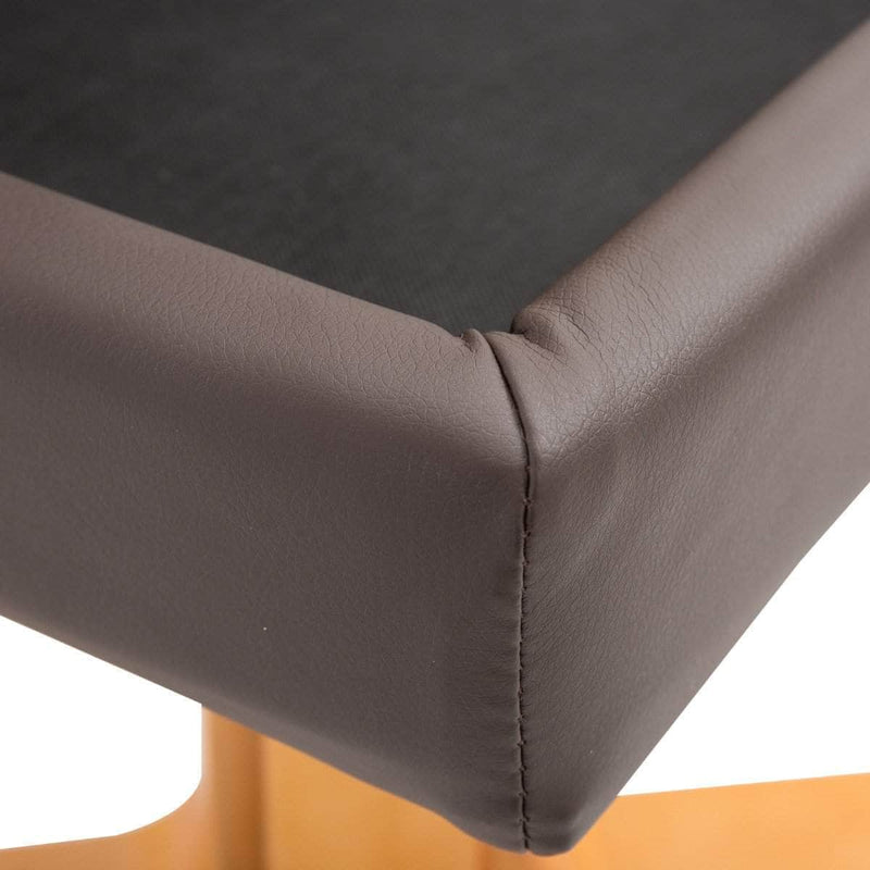 Aosom Recliner Ergonomic Faux Leather Swivel Recliner and Storage Ottoman in Brown