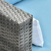 Aosom Sectional 3 Piece Modern Outdoor Patio Hand Woven Rattan Wicker Sectional Sofa with Coffee Table - Available in 2 Colours