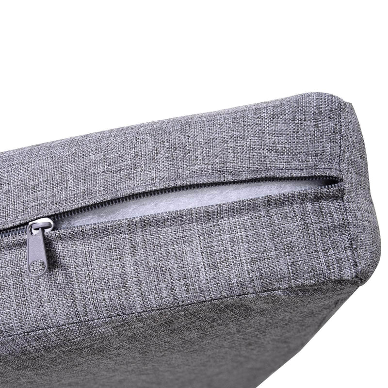 Aosom Sectional 5 Piece Outdoor Patio Rattan Wicker Curved Sectional Sofa with Coffee Table in Grey