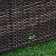 Aosom Sectional 5 Piece Outdoor Patio Rattan Wicker Modular Sectional Sofa Set with Coffee Table - Available in 2 Colours