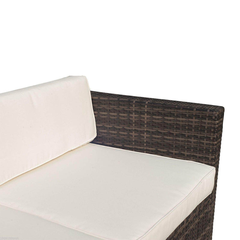 Aosom Sectional 5 Piece Outdoor Patio Rattan Wicker Modular Sectional Sofa Set with Coffee Table - Available in 2 Colours