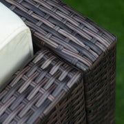 Aosom Sectional 5 Piece Outdoor Patio Rattan Wicker Modular Sectional Sofa Set with Coffee Table - Available in 2 Colours