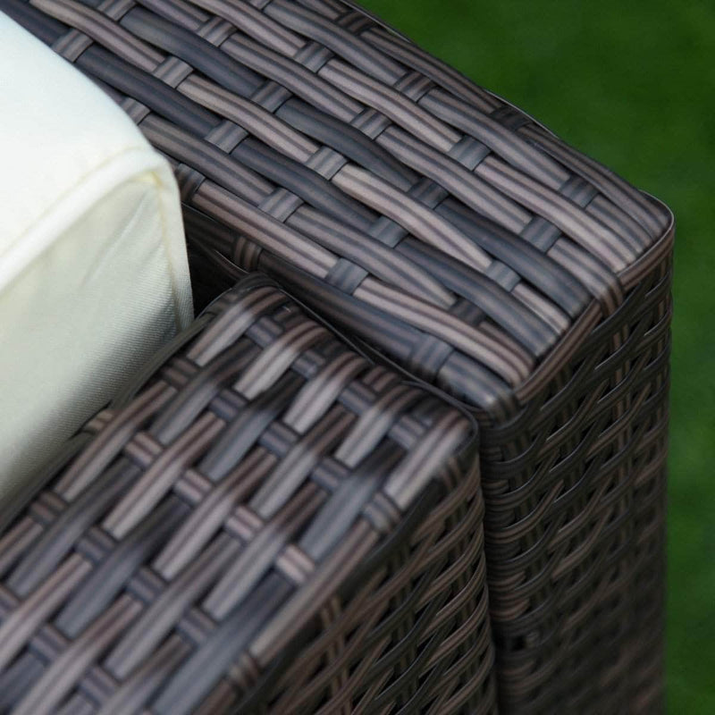 Aosom Sectional 5 Piece Outdoor Patio Rattan Wicker Modular Sectional Sofa Set with Coffee Table - Available in 2 Colours