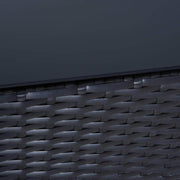 Aosom Sectional 7 Piece Outdoor Patio Rattan Wicker Modular U-Shaped Sectional Sofa Set with Coffee Table in Beige