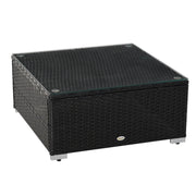 Aosom Sectional Sofa 6 Piece Outdoor Patio Rattan Wicker Modular Sectional Sofa Set with Coffee Table - Available in 5 Colours