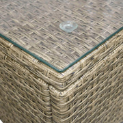 Aosom Sectional Sofa 6 Piece Outdoor Patio Rattan Wicker Modular Sectional Sofa Set with Coffee Table - Available in 5 Colours