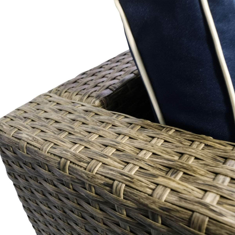 Aosom Sectional Sofa 6 Piece Outdoor Patio Rattan Wicker Modular Sectional Sofa Set with Coffee Table - Available in 5 Colours