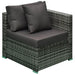 Aosom Sectional Sofa 6 Piece Outdoor Patio Rattan Wicker Modular Sectional Sofa Set with Coffee Table - Available in 5 Colours