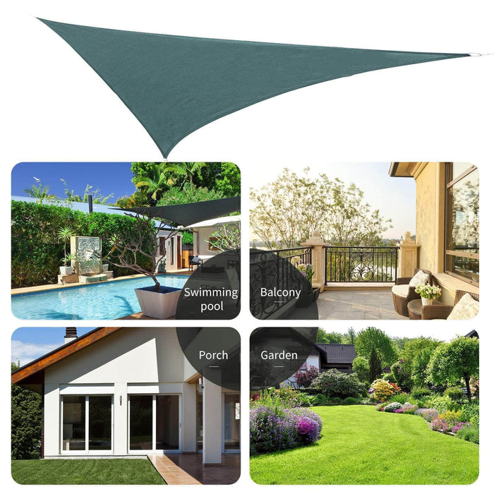 Pending - Aosom Triangle 10' Canopy Sun Sail Shade Garden Cover UV Protector Outdoor Patio Lawn Shelter with Carrying Bag - Available in 4 Colours