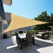 Aosom Shade Sail 10ft Triangle Canopy Sun Shade Sail Canopy with Carrying Bag - Available in 4 Colours