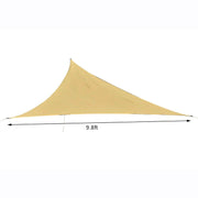 Aosom Shade Sail 10ft Triangle Canopy Sun Shade Sail Canopy with Carrying Bag - Available in 4 Colours