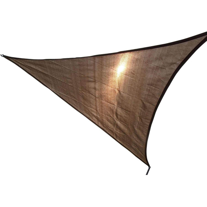 Aosom Shade Sail Brown 10ft Triangle Canopy Sun Shade Sail Canopy with Carrying Bag - Available in 4 Colours