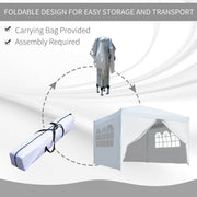 Aosom Tent 10ft x 10ft Gazebo Canopy Portable Outdoor Folding Pop Up Tent - Available in 2 Colours