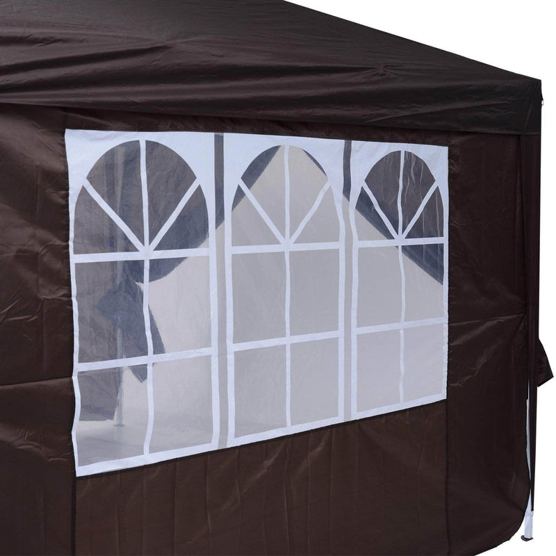 Aosom Tent 10ft x 10ft Gazebo Canopy Portable Outdoor Folding Pop Up Tent - Available in 2 Colours